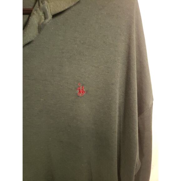 VTG 90s Knights Of The Round Table Logo Polo Golf Shirt Mens XL Green - Picture 2 of 8